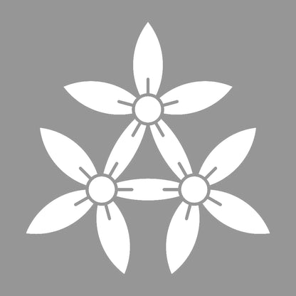 三つ持ち合い細桔梗紋 7