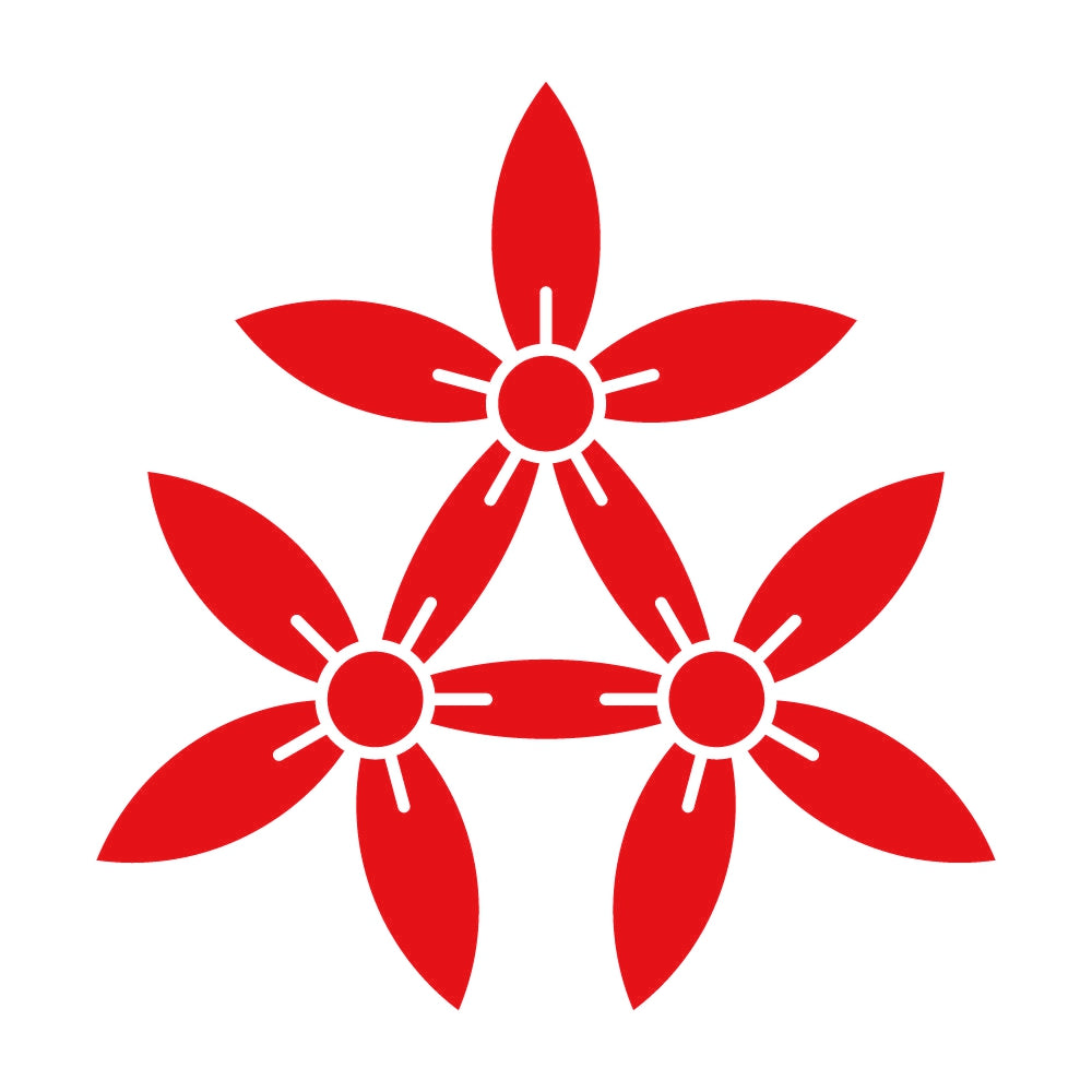 三つ持ち合い細桔梗紋 8