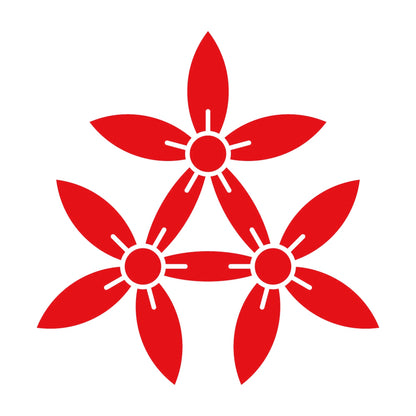 三つ持ち合い細桔梗紋 8