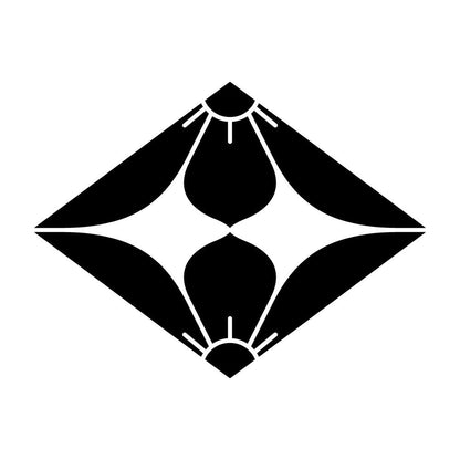 向かい桔梗菱紋