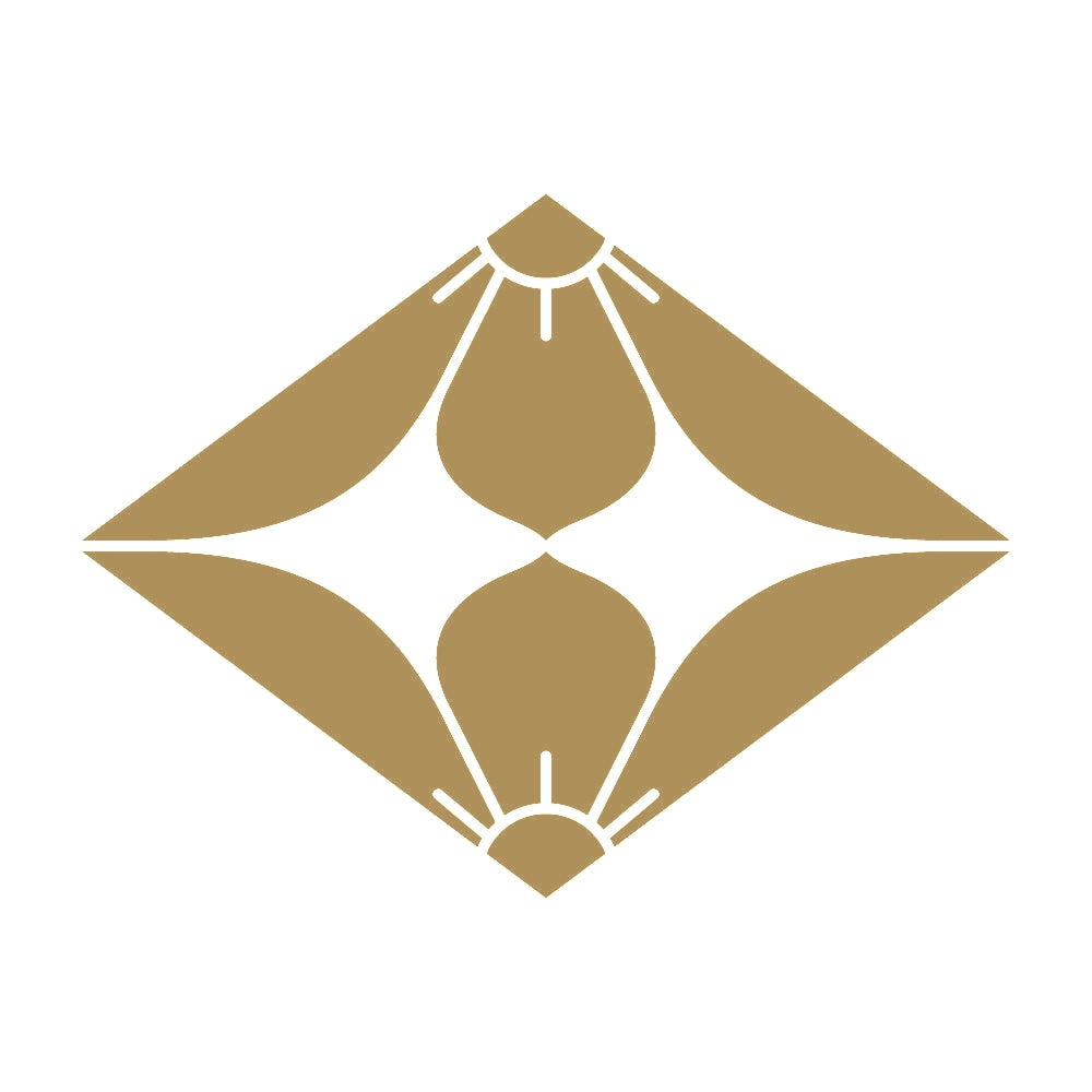 向かい桔梗菱紋 9