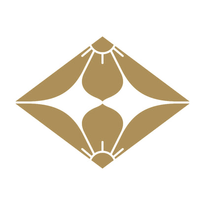 向かい桔梗菱紋 9