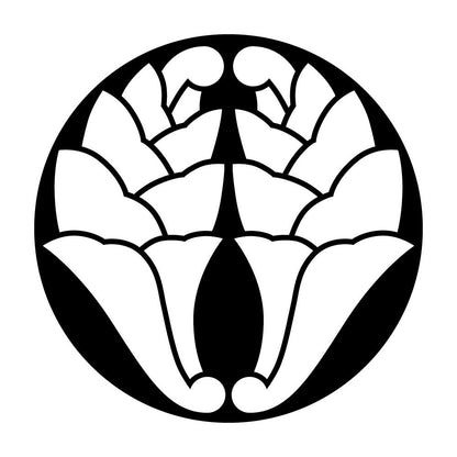 石持ち地抜き抱き杏葉紋