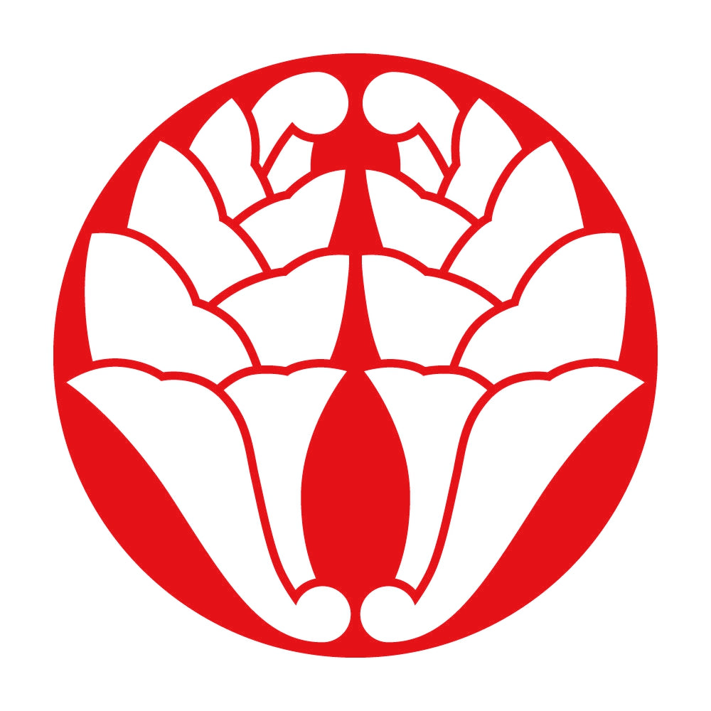 石持ち地抜き抱き杏葉紋 8