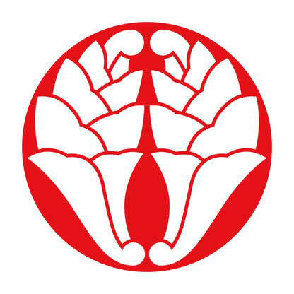 石持ち地抜き抱き杏葉紋 8