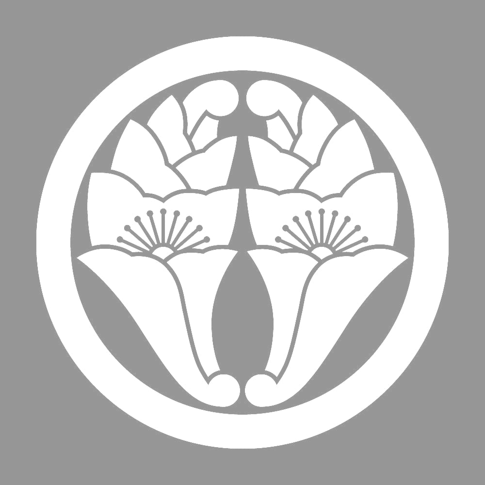 丸に抱き花杏葉紋 7