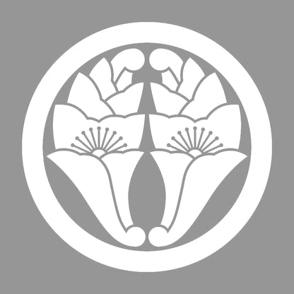 丸に抱き花杏葉紋 7