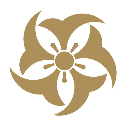 五つ鍬形崩し紋 9