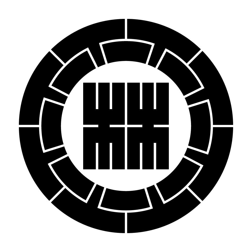 源氏車に林の角字紋