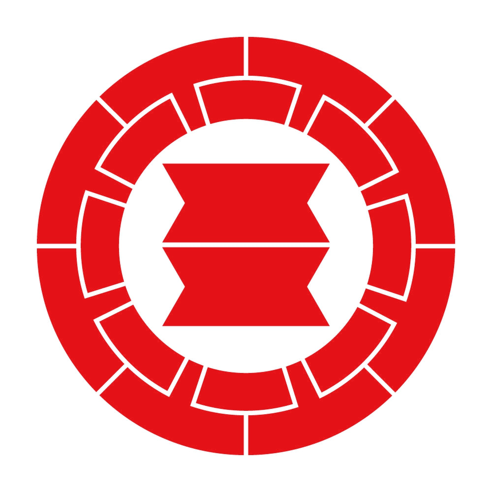 源氏輪に二つ切竹紋 8