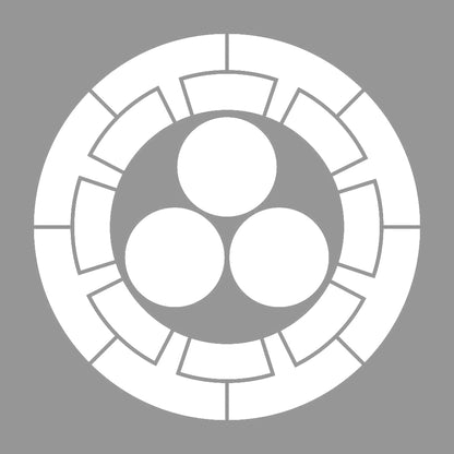 六つ陰源氏車に三つ星紋 7