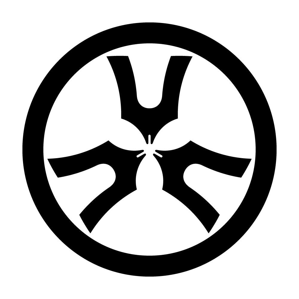 丸に三つ琴柱紋