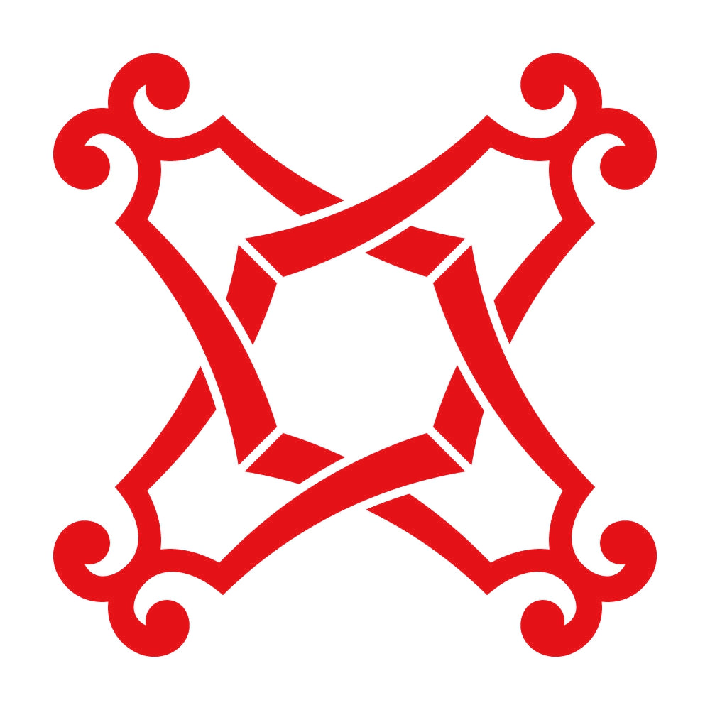 四つ組み琴柱紋 8