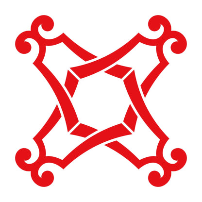 四つ組み琴柱紋 8