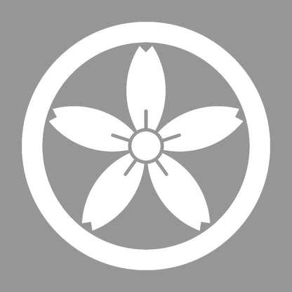 丸に細桜紋 7