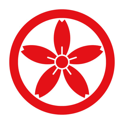 丸に細桜紋 8