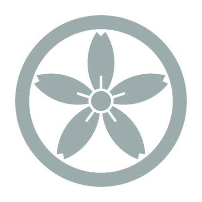 丸に細桜紋 10