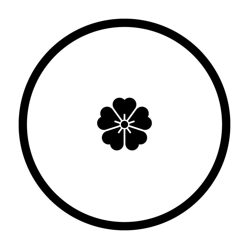 糸輪に離れ桜紋