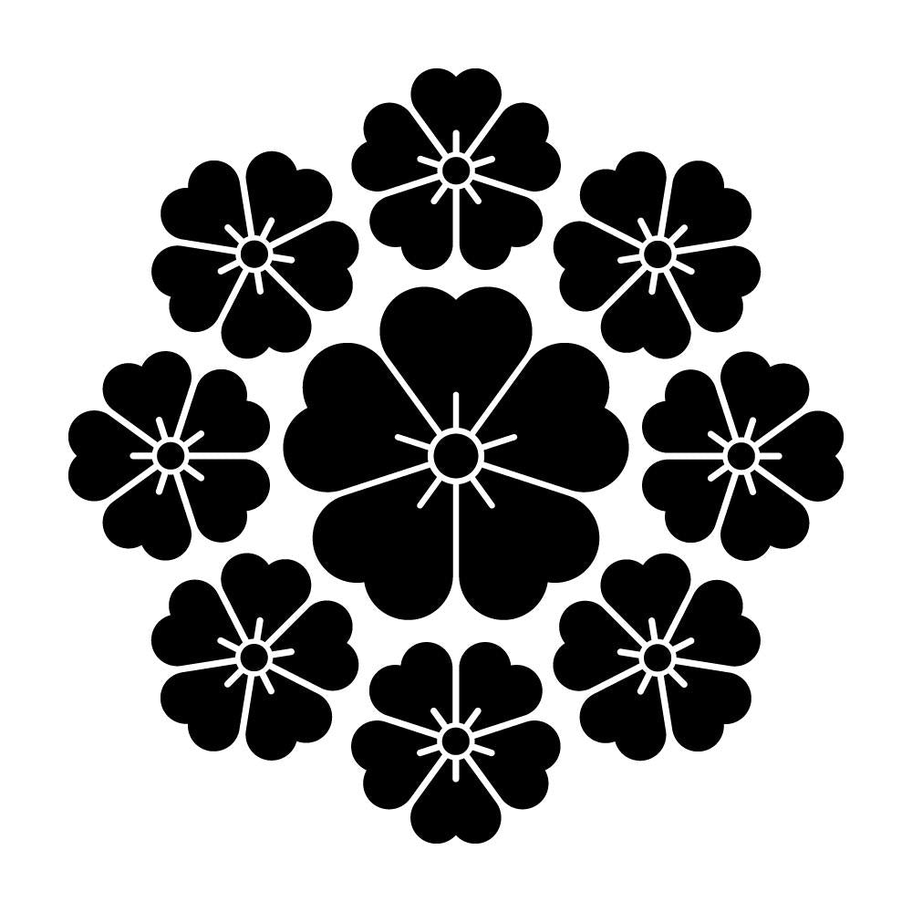 九曜桜紋