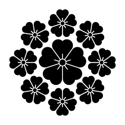 九曜桜紋