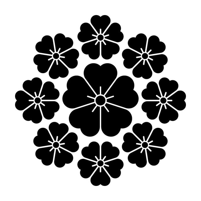 九曜桜紋