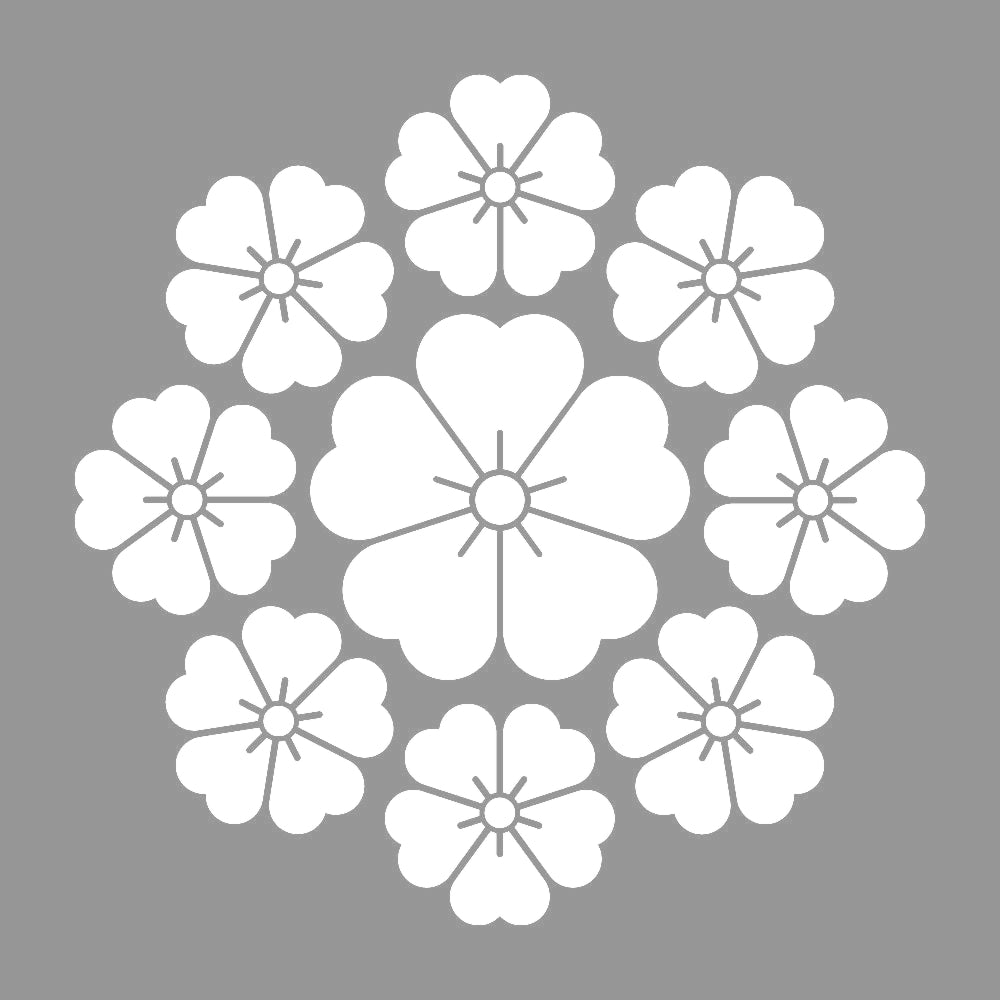 九曜桜紋 7