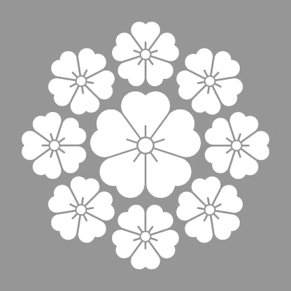 九曜桜紋 7