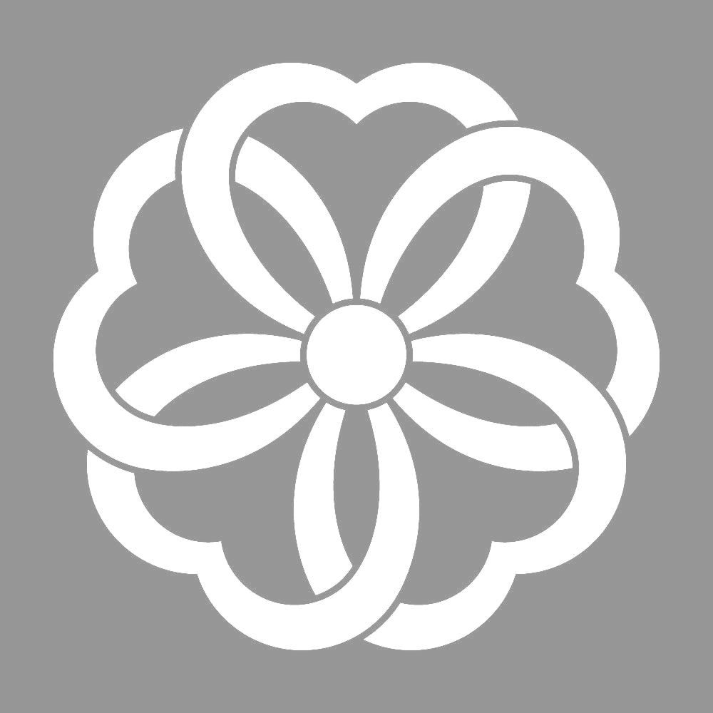 結び桜紋 7