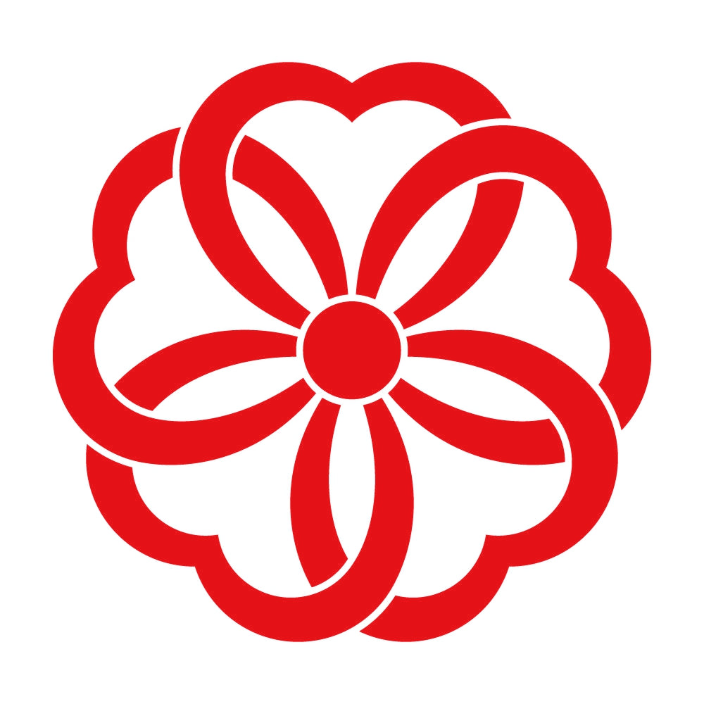 結び桜紋 8