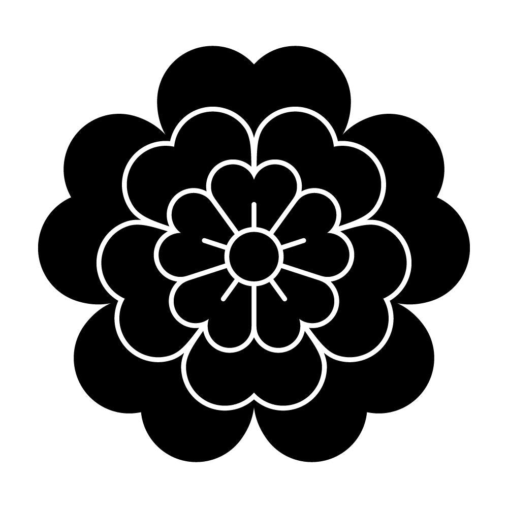 変わり八重桜紋