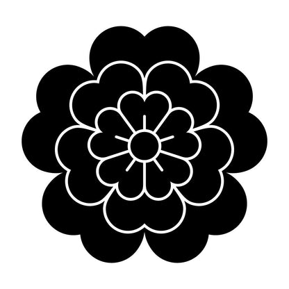 変わり八重桜紋