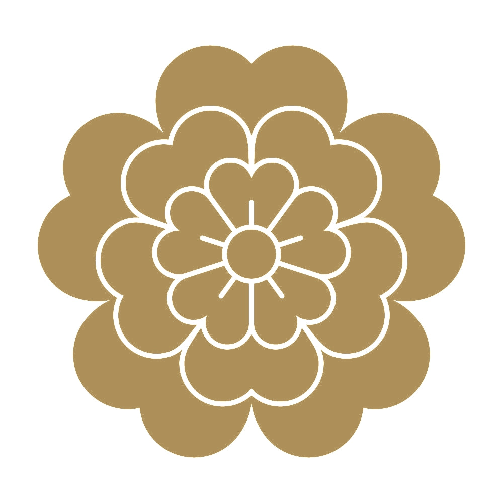 変わり八重桜紋 9