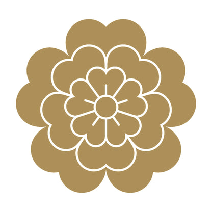 変わり八重桜紋 9