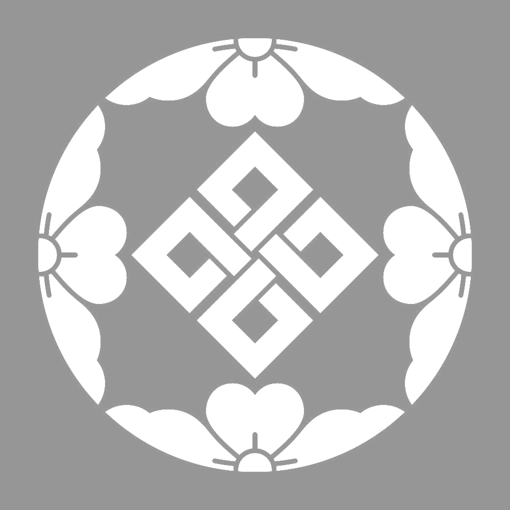 四つ割り桜結び四つ目紋 7