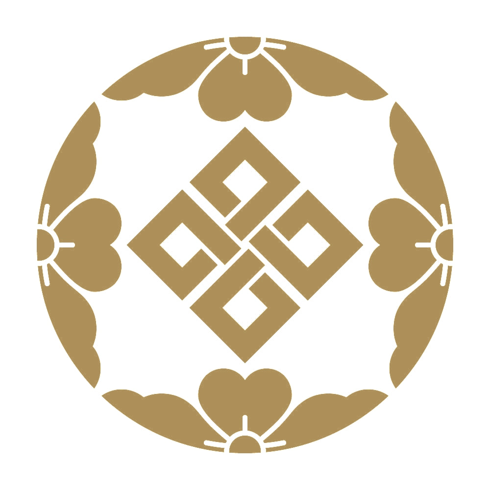 四つ割り桜結び四つ目紋 9