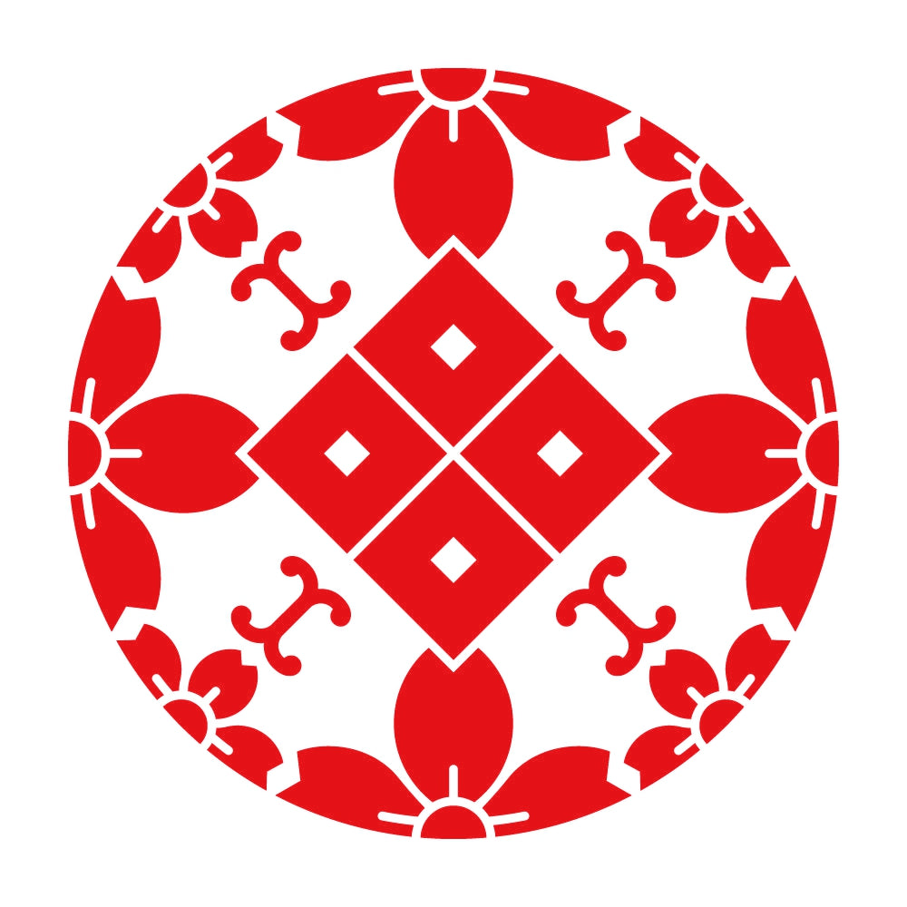 桜浮線綾に四つ目紋 8