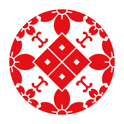 桜浮線綾に四つ目紋 8