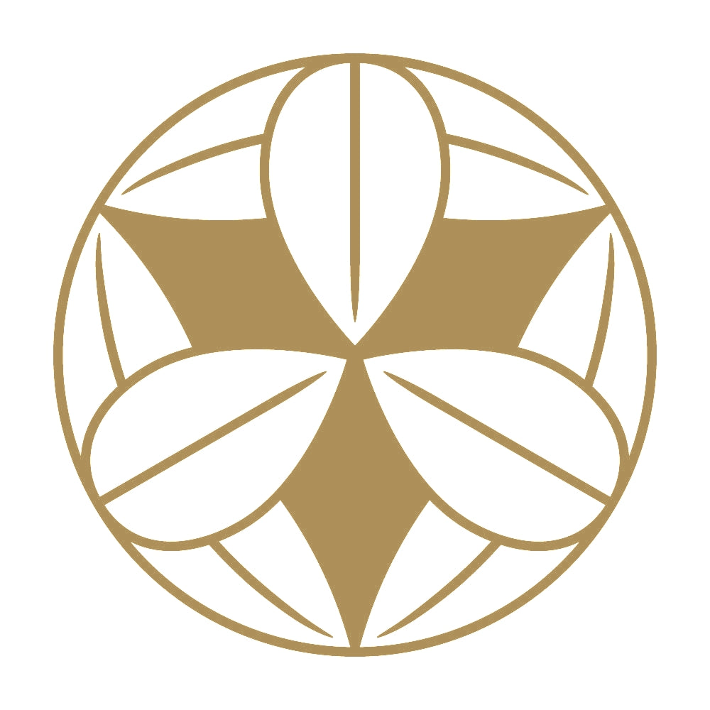 石持ち地抜き九枚笹紋 9