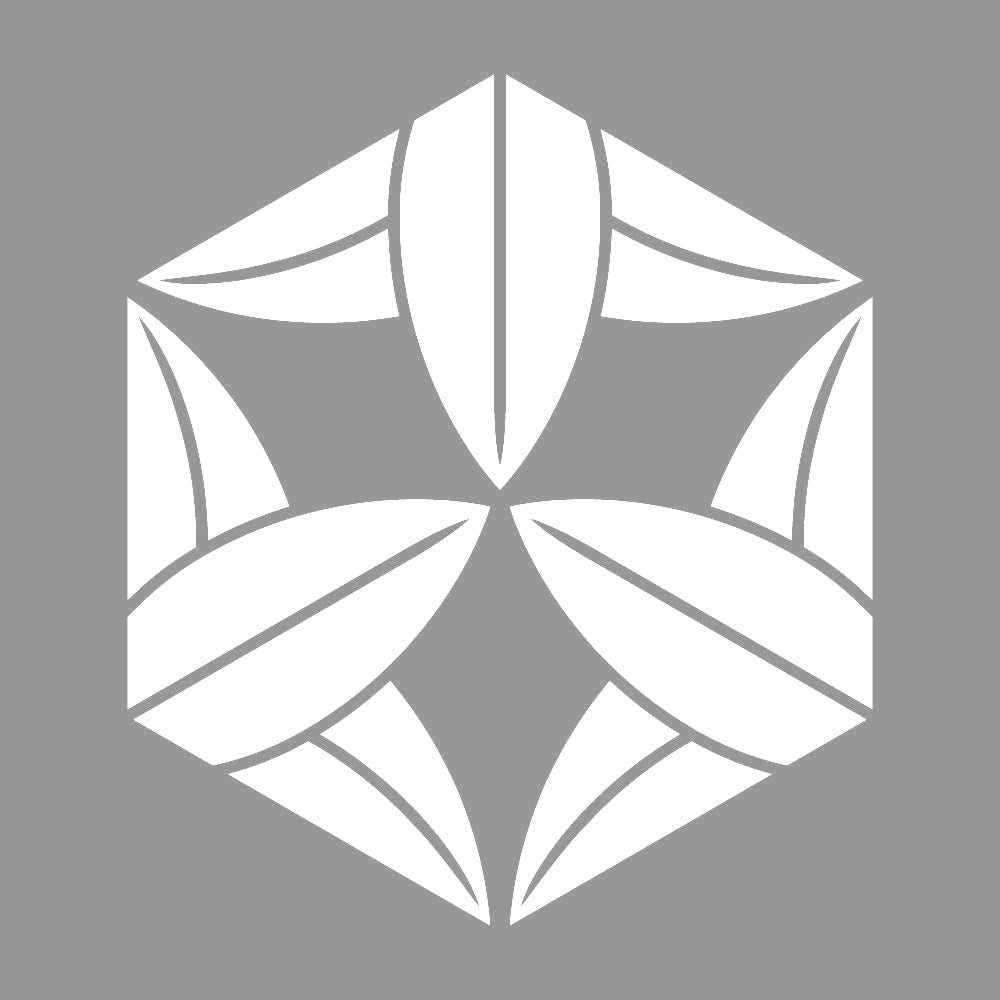 亀甲九枚笹紋 7