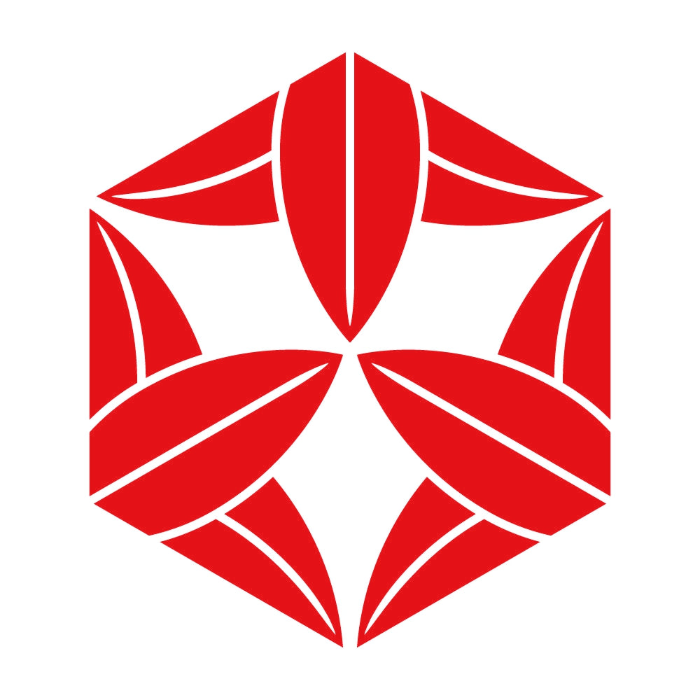 亀甲九枚笹紋 8