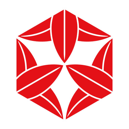 亀甲九枚笹紋 8