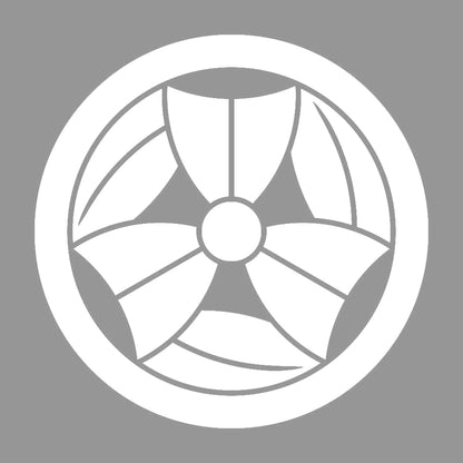 丸に三つ折り笹紋 7