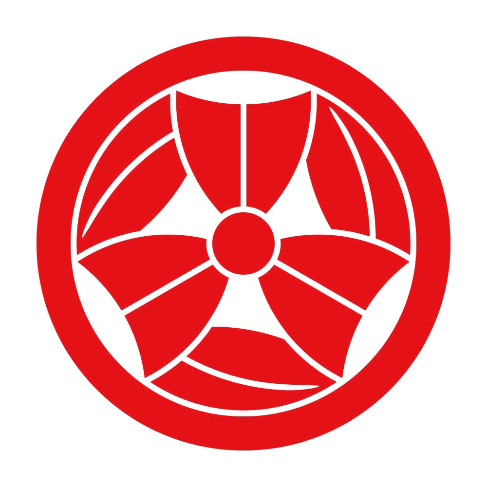 丸に三つ折り笹紋 8