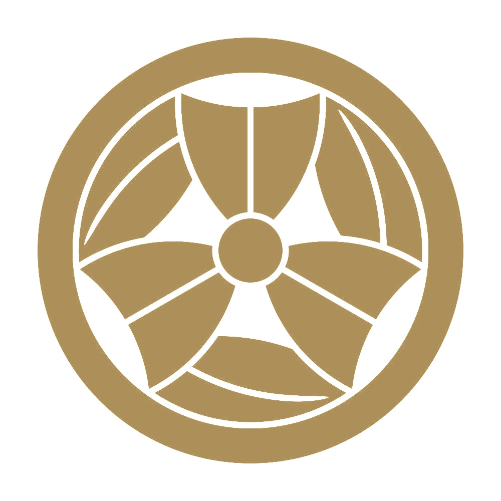 丸に三つ折り笹紋 9