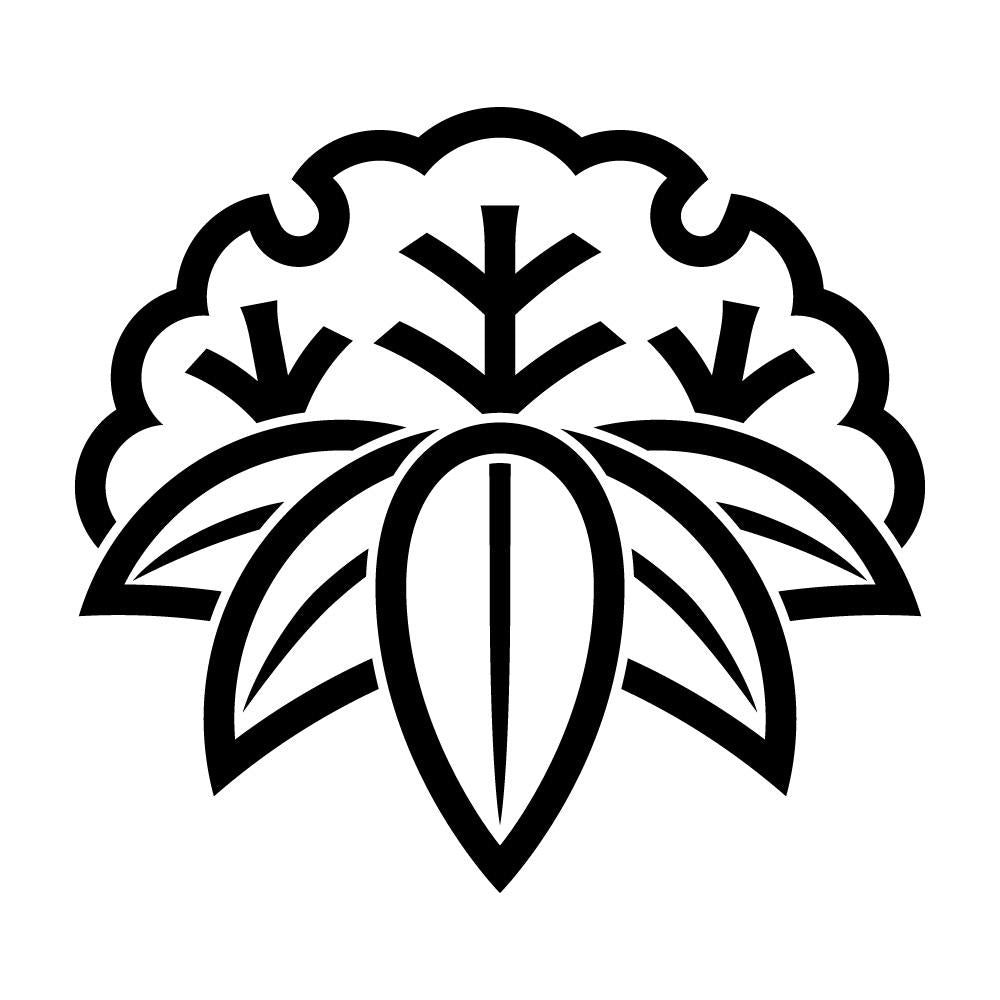 陰雪持ち笹紋