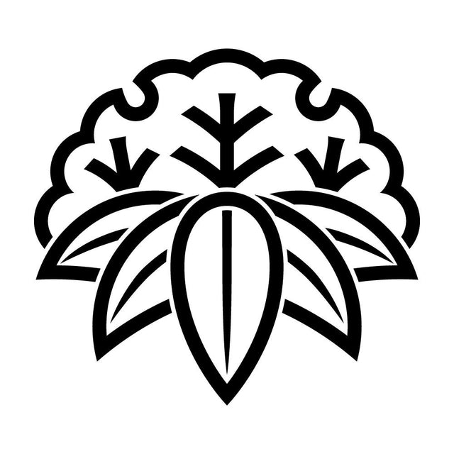 陰雪持ち笹紋