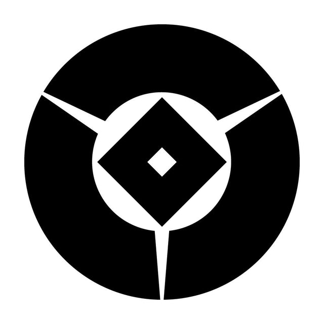 三つ地紙に釘抜き紋