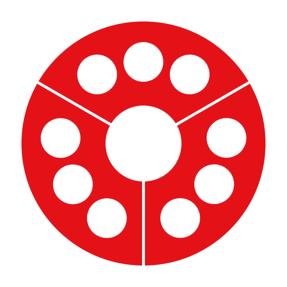 三つ地紙に九曜紋 8