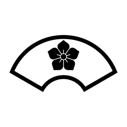 中陰地紙に桔梗紋