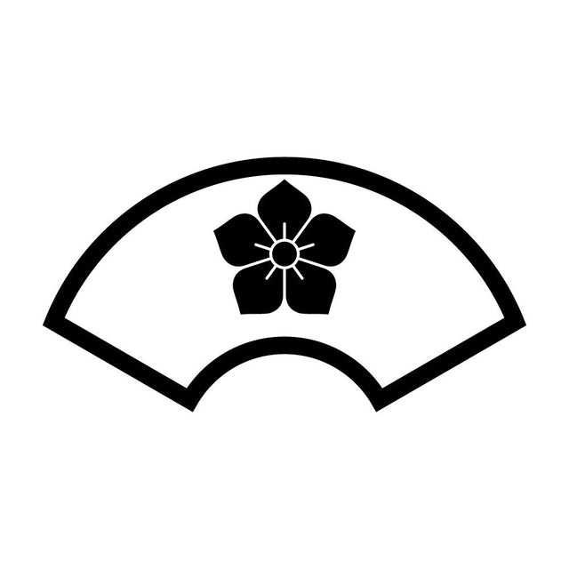 中陰地紙に桔梗紋